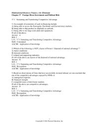 International Business Chapter 17 1 Based on observations of firms that have successfully invested abroad