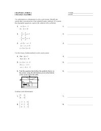 Chapter 5 Chapter 5 Form A_2015 Form College Algebra Name Date Use