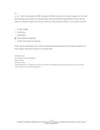 Business Law Chapter 7 2 the president of ABC company, falsified documents to make it