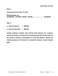 Accounting Chapter 11e Homework With This Limited Information The Company Appears