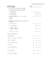 Chapter R Chapter R Form A_2015 According This Model What Was The Rate