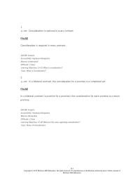 Business Law Chapter 15 1 a promise to do something that you are already obligated