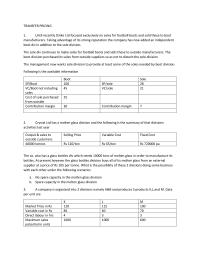 Transfer Pricing
