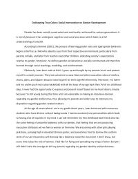 Social Intervention on Gender Development