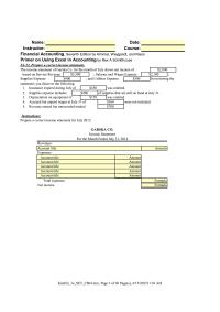 Accounting Chapter 4 Homework Supplies January Supplies Balance Amount Computation Title