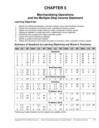 Accounting Chapter 5 Homework Explain the recording of purchases under a perpetual inventory system