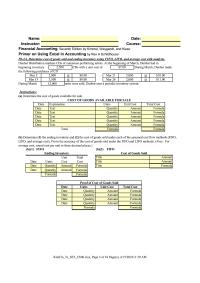 Accounting Chapter 6 Homework At the beginning of March, Dunbar had in beginning inventory