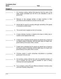 Accounting Chapter 6 Homework Why Not What The Footnotes Say