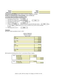 Accounting Chapter 7 Homework July The Books Ghose Company 0731 Cash
