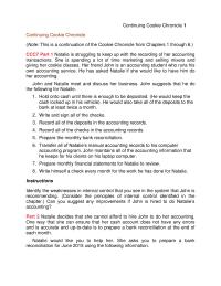 Accounting Chapter 7 Homework Rons Children Natalie Contacted Ron And Assured