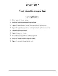 Accounting Chapter 7 Homework Reconciliation Procedure Reconciling The Bank Account