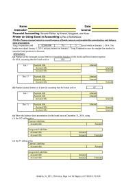 Accounting Chapter 10 Homework January 2014 And Pay Interest January Yung