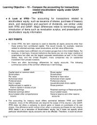 Accounting Chapter 11 Homework Under IFRS, the term reserves is used to