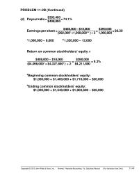 Accounting Chapter 11 Homework Paidin Capital Excess Par Value 11 Bal