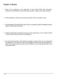Accounting Chapter 12 Homework The Companys Ability Pay Dividends And Meet