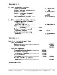 Accounting Chapter 12 Homework Statement of Cash Flows—Direct Method