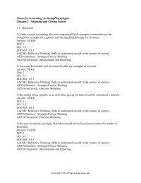 Chapter 3 1 Recording office supplies as an asset after paying for them would be considered a deferral