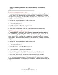 Chapter 9 1 What The Standard Deviation The Sample Proportion