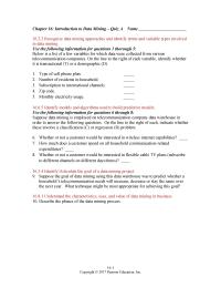 Chapter 16 1 Type Cell Phone Plan Zip Code Household