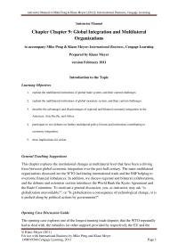 Business Law Chapter 9 Homework Efforts to reduce trade and investment barriers around the globe.