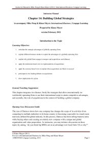 Business Law Chapter 14 Homework Strategies that take advantage of operations spread across the world&nbsp;