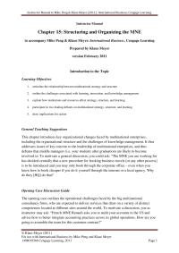 Business Law Chapter 15 Homework The opening case outlines the operational challenges faced by the big multinational
