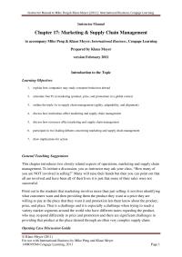 Business Law Chapter 17 Homework The four underlying components of marketing: product, price, promotion, and place