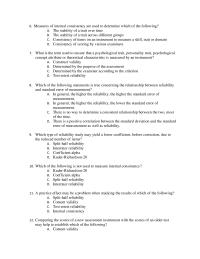 Chapter 4 2 C explanation Internal Consistency Statistical Method That Can determine
