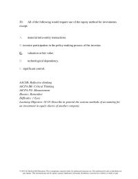 Accounting Chapter 1 2 20 All The Following Would Require Use