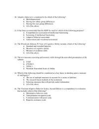 Chapter 10 2 20 Adaptive Behavior Considered Which The Following a