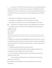 Accounting Chapter 6 1 January 2011 Riley Corp Acquired Some The