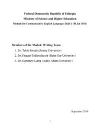 Module For Communicative English Language Skills