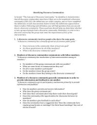 Identifying Discourse Communities