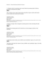 Accounting Chapter 1 1 21 Which The Following Describes The Primary