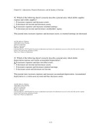 Accounting Chapter 4 2 42 Which The Following Doesnt Correctly Describe