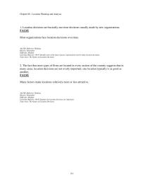 Management Chapter 8 1 24 Nearness Raw Materials Would Most Important