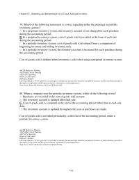 Accounting Chapter 7 3 79 Which The Following Statements Correct Regarding