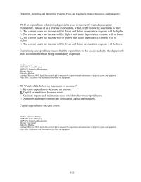 Accounting Chapter 8 2 50 Which The Following Statements Incorrect Revenue