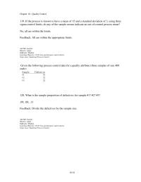 Management Chapter 10 4 133 Studies Bottle filling Machine Indicates Fills Bottles