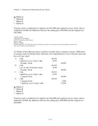 Accounting Chapter 11 2 Reporting And Interpreting Owners Equity Option