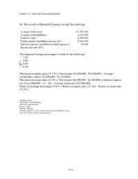 Accounting Chapter 14 2 48 The Records Marshall Company Include The