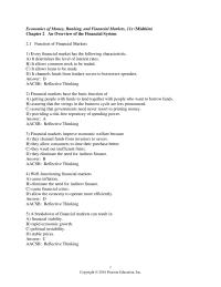 Finance Chapter 2 1 Reflective Thinking18 Secondary Markets Make Financial