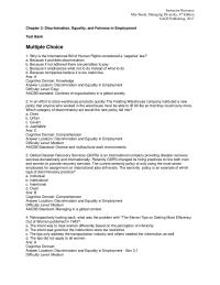 Human Resources Chapter 03 1 Positive Action Policies difficulty Level Easy Standard Diverse