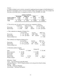 Accounting Chapter 9 7 Data For This Proposed Activity based Costing System