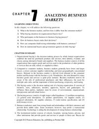Marketing Chapter 7 Homework Straight Rebuy When The Purchasing Department Reorders
