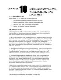 Marketing Chapter 16 Homework Students Will Familiar With Such Industries Trucking