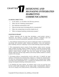 Marketing Chapter 17 Homework Instructors Are Encouraged Use Examples Noneffective Communications