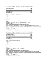 Accounting Chapter 18 3 The Ramos Company collected the following information