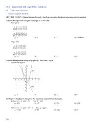Chapter 6 6-caegu7e (sullivan)_tif Solve Logarithmic Equationsmultiple Choice Choose The One