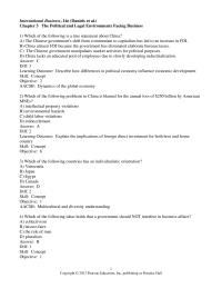 International Business Chapter 3 1 Information And Communications Technologies Broke Down The